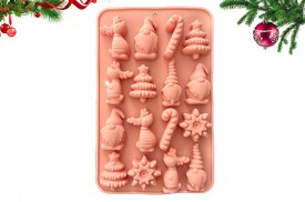 Molde silicona 16 figuras Navidad